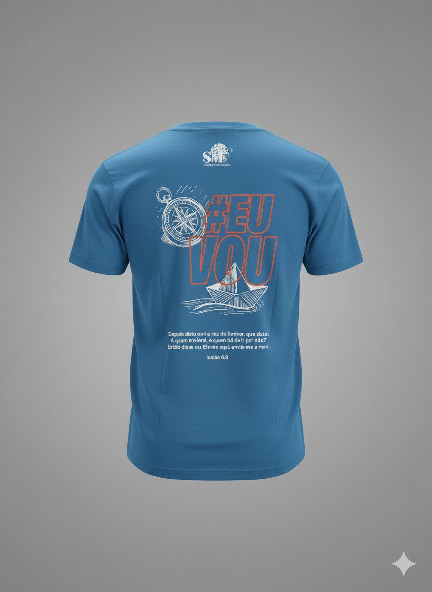 CAMISETA BÚSSOLA AZUL