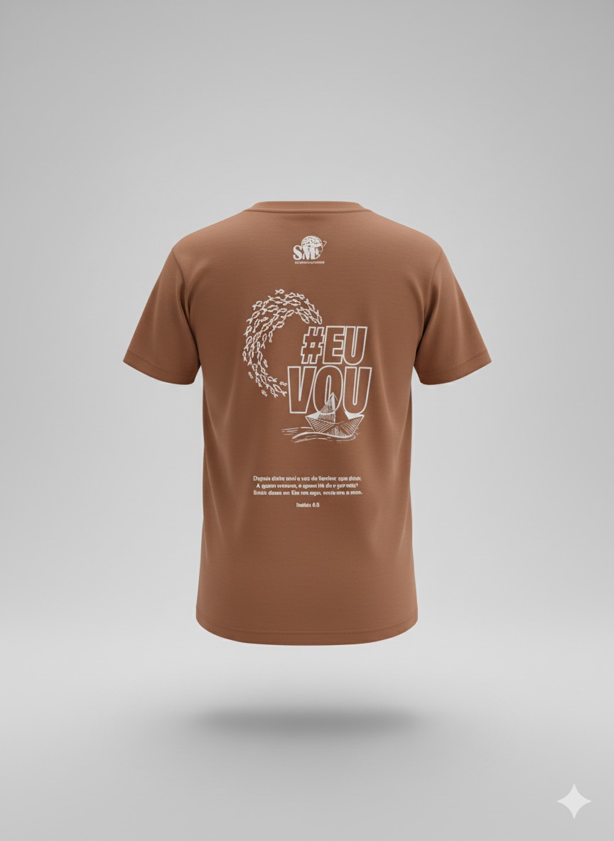 CAMISETA PEIXES TELHA