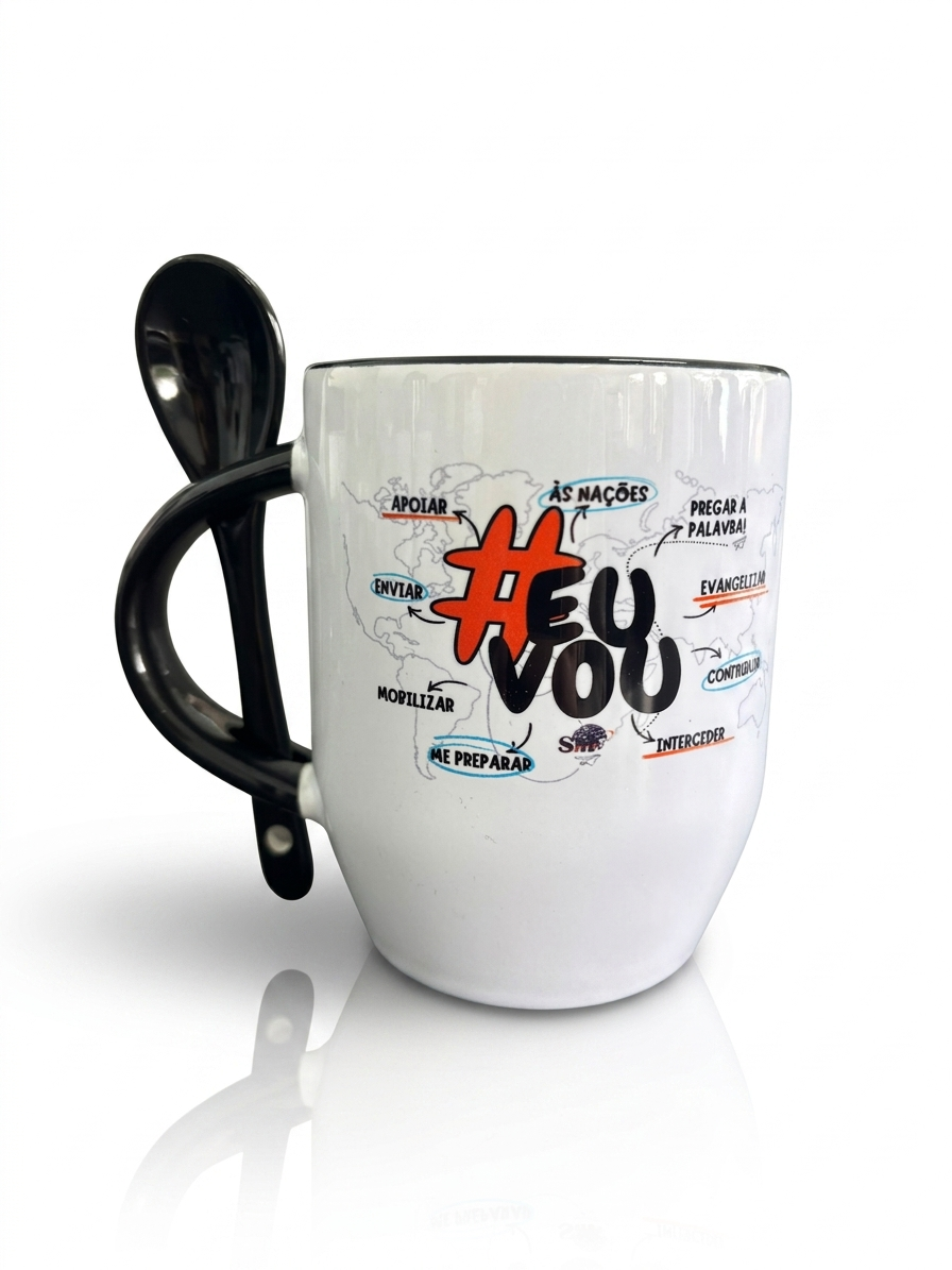 CANECA COM COLHER - #EU VOU
